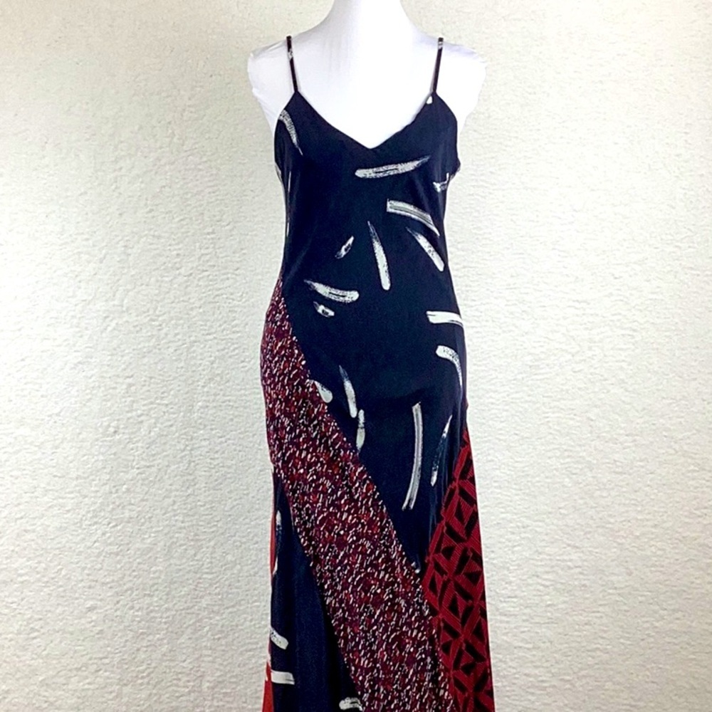 Joie Braewin Silk Popover Maxi Dress, Size Large. - Picture 2 of 11